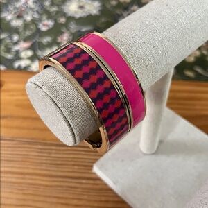 Avon Joyful Beautiful hinged clamper bangle set, EUC, size 7”